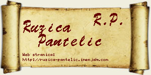 Ružica Pantelić vizit kartica